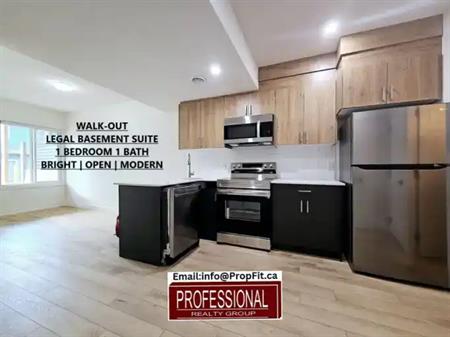 Modern BRAND NEW 1-Bedroom Walkout Basement Suite | 872 Northern Harrier Lane Northwest, Edmonton