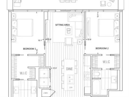 spacious two bedroom apartment with two master bedrooms | 609 - 8445 Broadcast Avenue Southwest, Calgary