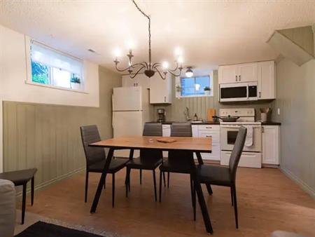 Fully furnished, updated 2 bedroom plus den suite in Tuxedo Park (legal suite). | 21 Ave NE, Calgary