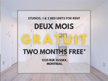 🏙️ Appartement 2 ch| DERNIER MOIS GRATUIT | métro Atwater