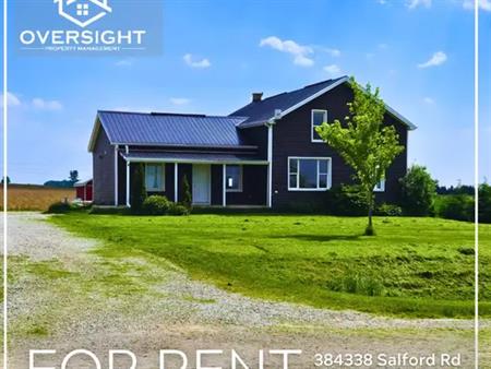 4-Bedroom Country Home in Salford!! | 384338 Salford Road, Salford