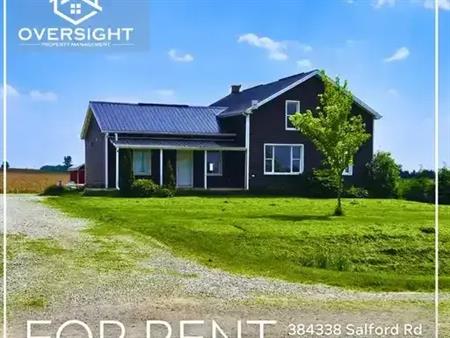 4-Bedroom Country Home in Salford!! | 384338 Salford Road, Salford