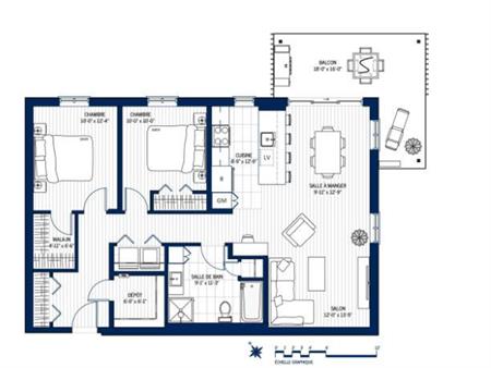 Logement TOUT INCLUS 1er octobre - 1er mois payé