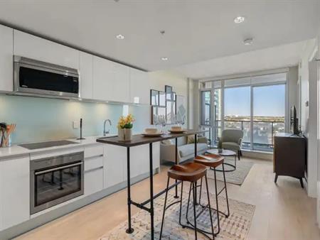 Beautiful Bright Naturally Lit Furnished One Bedroom with Heated Parking | 1103 - 1188 3 Street Southeast, Calgary