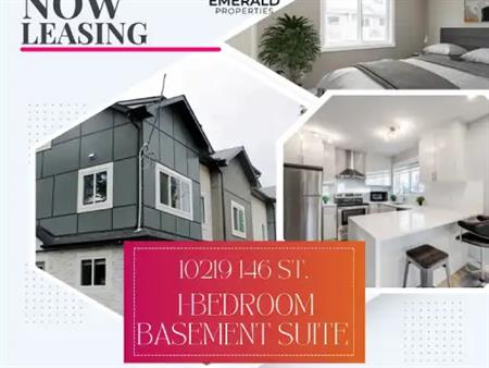 Urban Oasis: Modern 1-Bed Basement Suite in Prime Edmonton Location! | 10219 146 Street Northwest, Edmonton