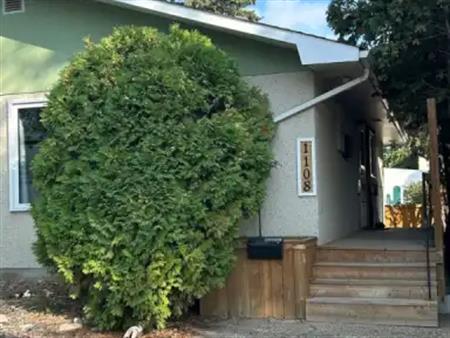 Furnished 2 Bedroom Upper in City Park - Steps from the River | 1108 33rd St E, Saskatoon