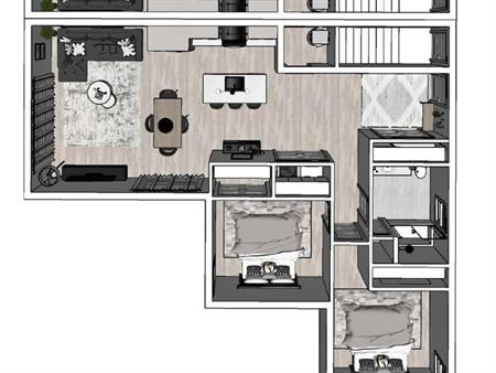 Superbe condo 4 1/2 ANIMAUX ACCEPTES