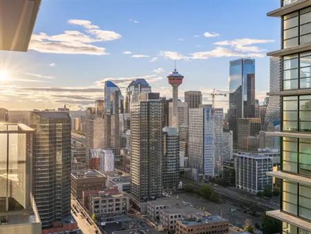 Furnished Modern 1-Bedroom Condo with City Views – East Village | 1188 3 Street Southeast, Calgary