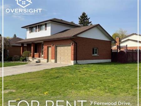 3-Bedroom House in Tillsonburg!! | 7 Fernwood Drive, Tillsonburg