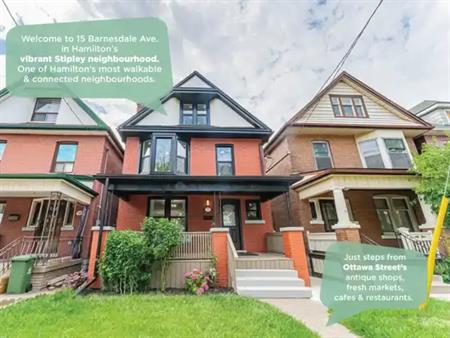 Now Leasing! 15 BARNESDALE Avenue N Unit# 1 Hamilton, Ontario L8L6R4 | 15 Barnesdale Avenue North, Hamilton