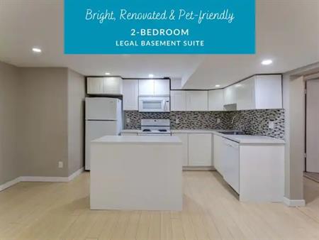 Updated 2-Bedroom Basement Suite * Spacious Living Room & Kitchen | Edmonton
