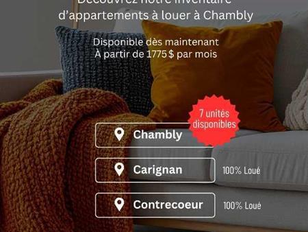 Appartements à louer Chambly