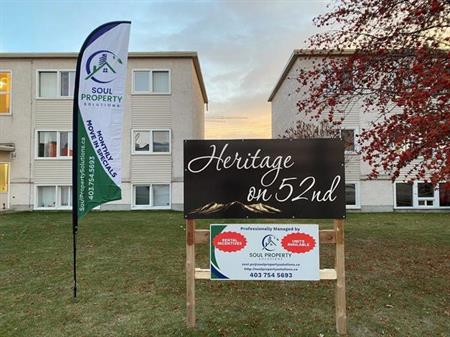 2 bedroom unit for rent in centrally located 9 plex | 4817 52 Street, Red Deer
