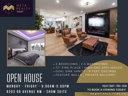 LUXURY 3-BED HALF DUPLEX: Modern Finishes near U of A & Mill Creek Ravine | 9337 87 Avenue Northwest, Edmonton