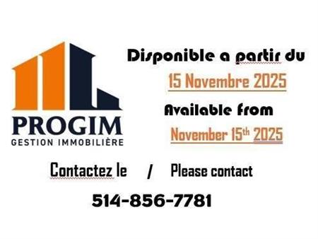 1 CH - 1 SDB - Montréal - $1,450 /mo