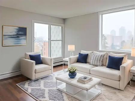 Renovated Top Floor One Bedroom Apartment With Huge Balcony in Lower Mount Royal | 939 19 Avenue Southwest, Calgary