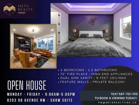 Gorgeous 3 Bed 2.5 Bath Near Campus Saint-Jean, University of Alberta | 9232 85 Street, Edmonton