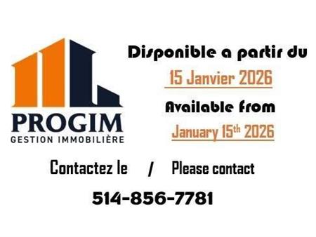 2 CH - 1 SDB - Montreal - $1,500 /mo