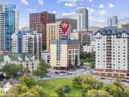 Downtown 1-Bedroom Apartment | Heat, Water, Power & Parking Included! | 806 - 9710 105 Street Northwest, Edmonton