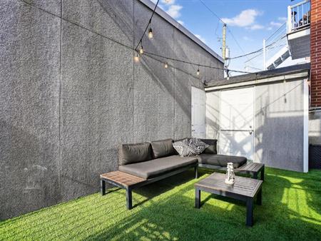 51/2 avec 3 chambres fermées au RC