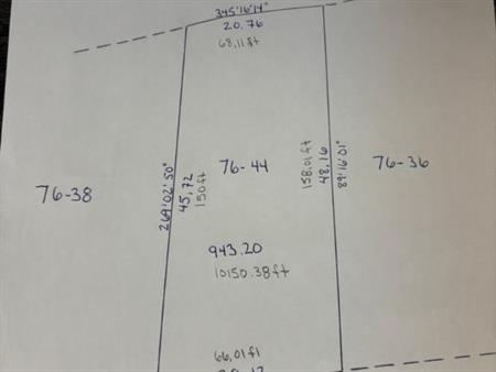 Terrain 10120p/c avec services