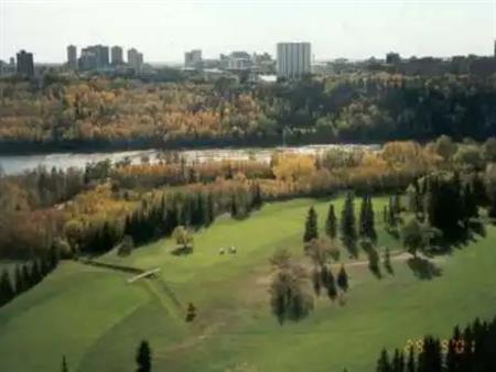 "GREAT CITY,RIVER, GOLF COURSE VIEW,Renovated, GREAT LOCATION!   STEPS TO LRT,SPACIOUS BALCONY" | 9916 113 Street Northwest, 