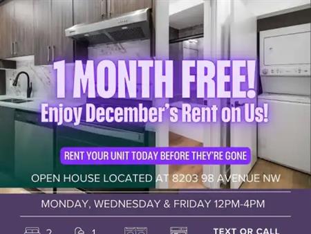 1 MONTH FREE! Luxury Brand New 2-Bed,1 Bath,Basement Suite Near U of A Campus | 9337 87 Avenue Northwest, Edmonton