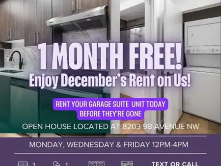 ✨ 1 MONTH FREE!  Brand New Luxury 1-Bed Garage Suite – 5 Mins to U of A | 9337 87 Avenue Northwest, Edmonton