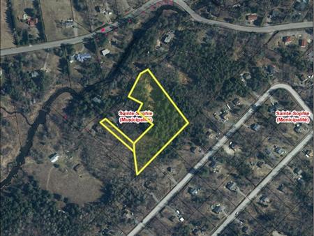 Magnifique terrain boisé dans un secteur en développement à Ste-Sophie