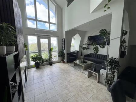 Penthouse downtown loft 2 bedroom + 2 den + 3 bath, 20' vaulted ceilings | 138 18 Ave SE, Calgary