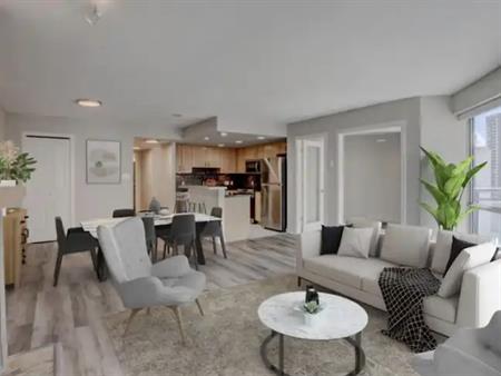 Beautiful inner city apartment at the prestigious Barclay Tower in the Riverwest | 1088 6 Avenue Southwest, Calgary