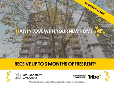1655 Haro Street- Up to 3 Months Free! | 1655 Haro Street, Vancouver
