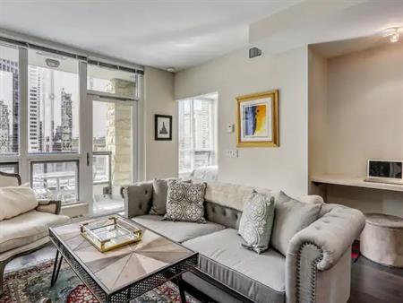 Waterfront Tower in Eau Claire, Executive 2-Bed FURNISHED | 222 Riverfront Ave SW, Calgary