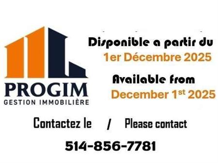 1 CH - 1 SDB - Montréal - $1,095 /mo