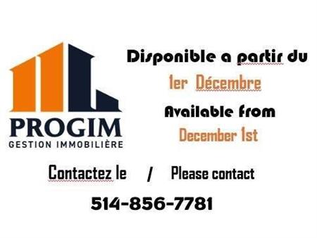 1 CH - 1 SDB - Montréal - $875 /mo