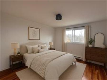 NE PAYEZ RIEN AVANT LE 1ER DECEMBRE.... COMME NEUF, NORD DE SHERBROOKE, GRAND 4 1/2, BALCONS, VUE SUR PARC, TRANQUILLE, RENOV