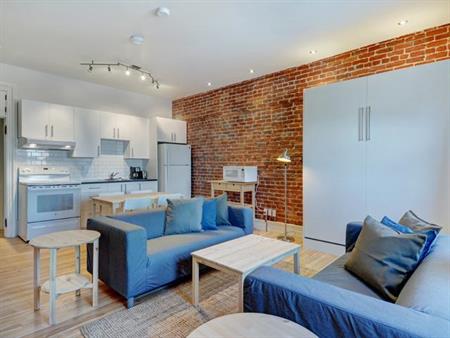 3 ½ entièrement meublé à louer Vieux-Québec juillet 2026