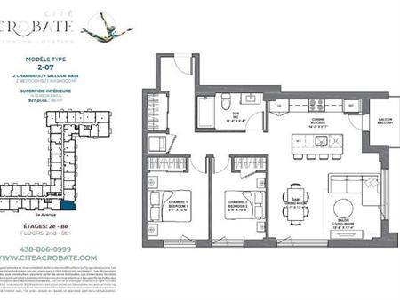 2 CH - 1 SDB - Montreal - $2,190 /mo