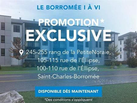 Le Borromée I-IV | 3-4-5 1/2 neufs à louer, SCB