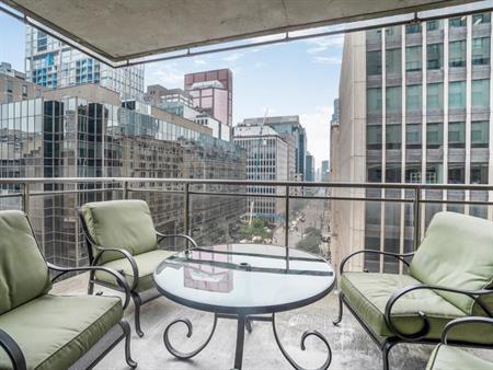 Furnished - 20th floor - PRESTIGIOUS Golden Square Mile - Condo / apartment for rent Montreal Ville-Marie
