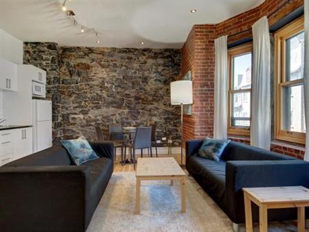 3 ½ entièrement meublé à louer Vieux-Québec mai 2026