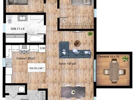 4 1/2 location long terme à Val-David