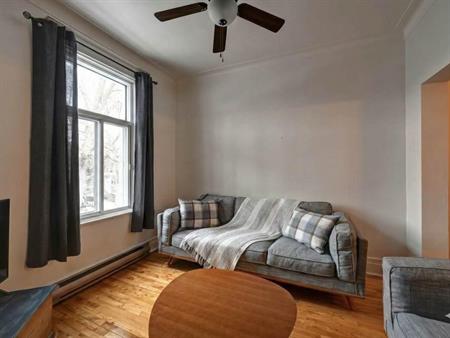 Grand 5½ lumineux cachet Petite-Patrie proche tout service