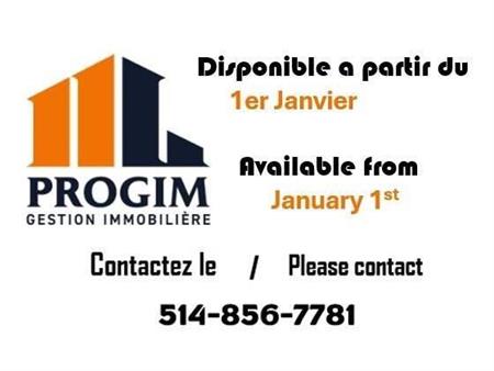 1 CH - 1 SDB - Châteauguay - $1,525 /mo