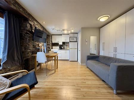 Loft entièrement meublé à louer Vieux-Québec janvier 2026