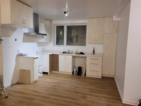 Un grand lumineux 4 1/2 sur un triplex à louer