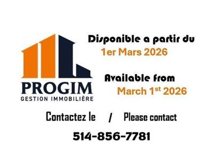 3 CH - 1 SDB - Dorval - $1,800 /mo