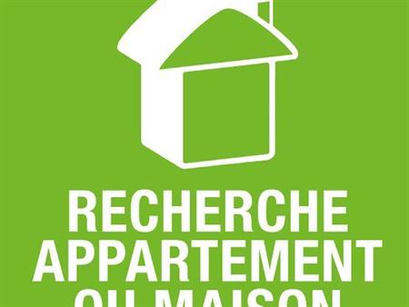 RECHERCHE appartement ou maison LONG TERME.