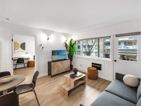 Appartement Une Chambre - Montréal Centre-Ville, Meublé