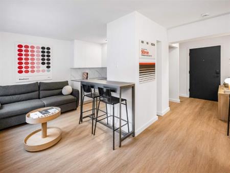 Appartement Une Chambre - Montréal Centre-Ville, Meublé